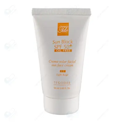 تگودر کرم ضدآفتاب رنگی بژ(تیره) طبیعی پوست چرب SPF50