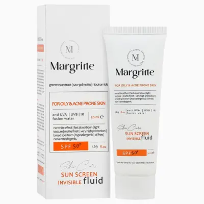 مارگریت ضدآفتاب فلوئیدی پوست چرب و آکنه SPF50