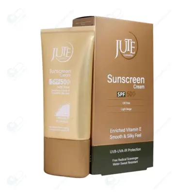 ژوت کرم ضدآفتاب SPF50 پوست چرب بژ روشن