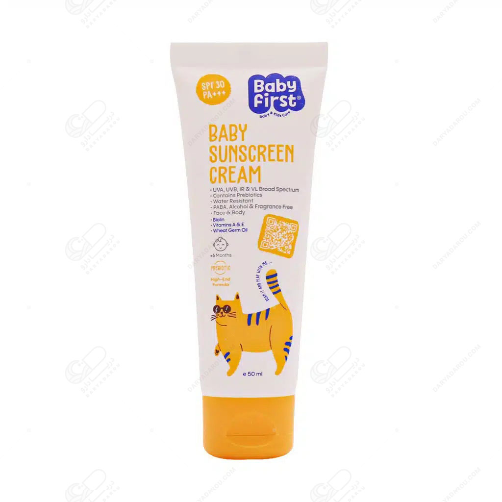 کرم ضدآفتاب کودک SPF 30 بیبی فرست - تصویر 2
