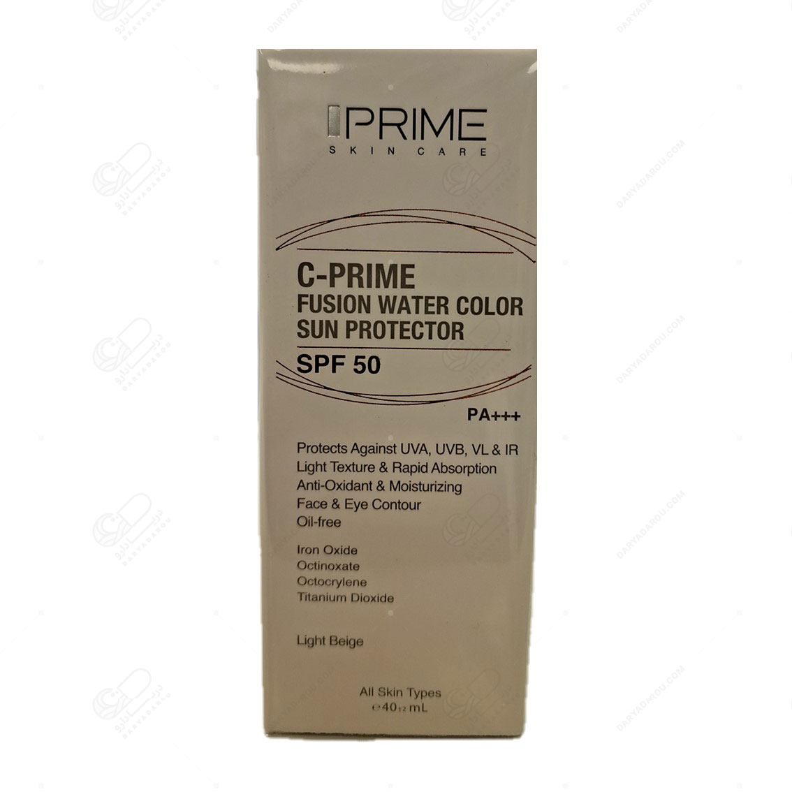پرایم ضدآفتاب فلوئید SPF50 حاوی ویتامین ث بژروشن - تصویر 2