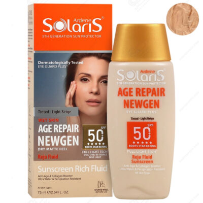 آردن سولاریس AGE RepairNEWGEN ضدآفتاب فلوئید ضدچروک SPF50 رنگی بژ روشن