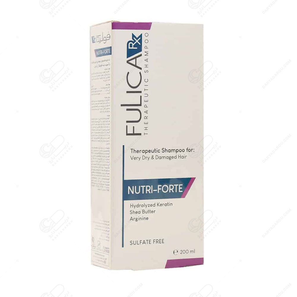 فولیکا RX شامپو موی خیلی خشک و آسیبدیده NUTRI-FORTE - تصویر 2