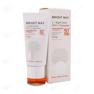 برایت مکس کرم ضدآفتاب فاقدچربی رنگی طبیعی ث برایت 50ML
