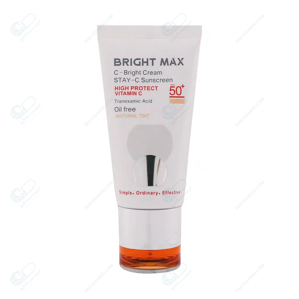 برایت مکس کرم ضدآفتاب فاقدچربی رنگی طبیعی ث برایت 50ML - تصویر 2