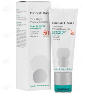 برایت مکس کرم ضدآفتاب فیزیکال رنگی تن برایت 40ML