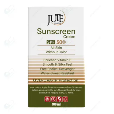 ژوت کرم ضدآفتاب SPF50 (100ML) انواع پوست بی رنگ