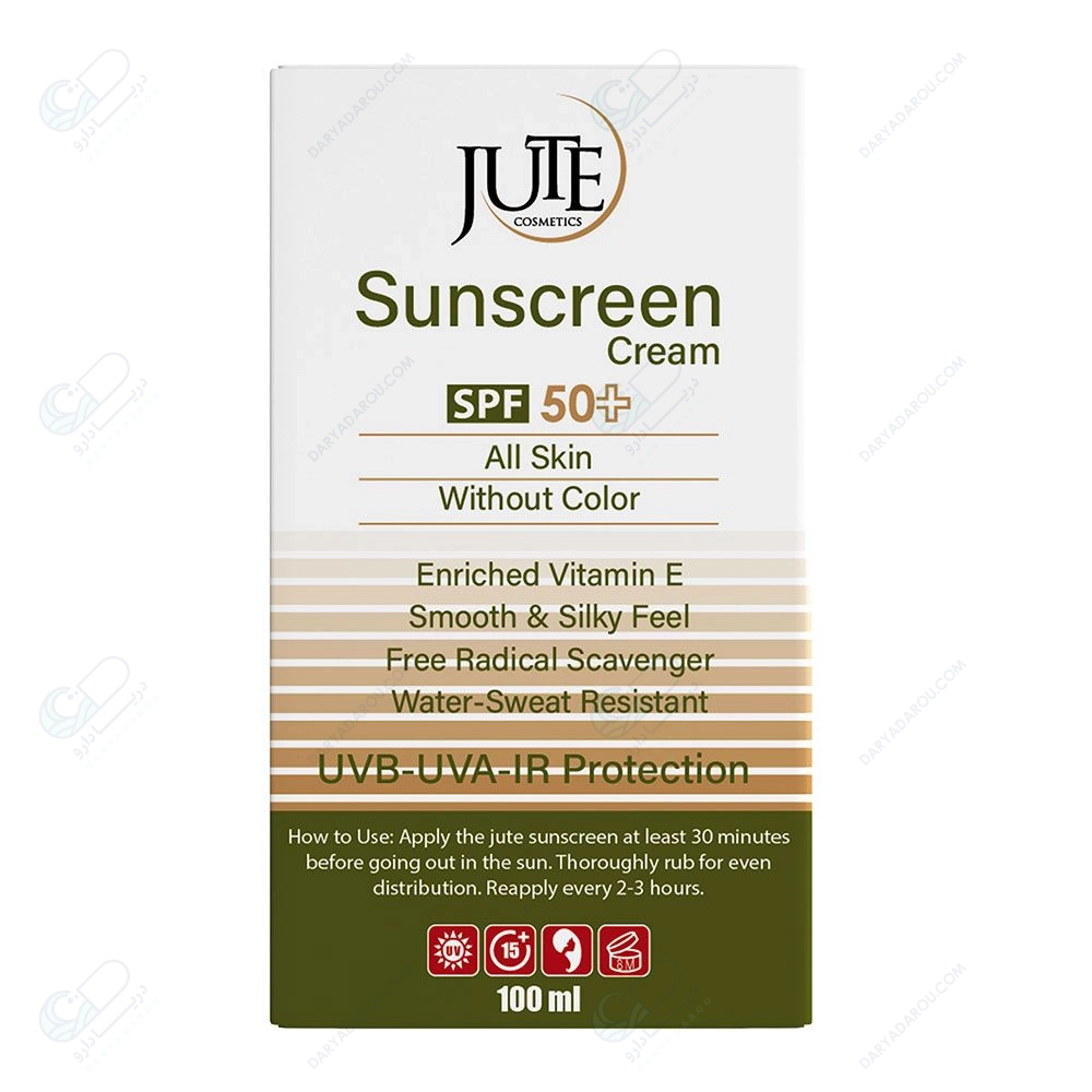 ژوت کرم ضدآفتاب SPF50 (100ML) انواع پوست بی رنگ