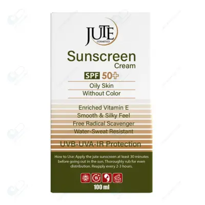 ژوت کرم ضدآفتاب SPF50 (100ML) پوست چرب بی رنگ