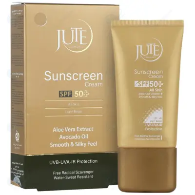 ژوت کرم ضدآفتابSPF50 انواع پوست بژ روشن