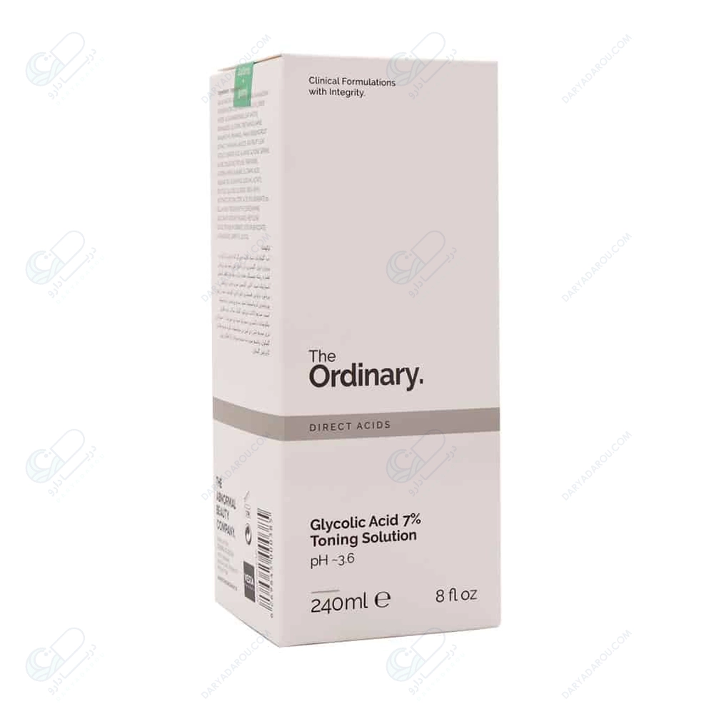 اوردینری تونر گلیکولیک اسید 7% لایه بردار و روشن کننده- وستا فارما - تصویر 2