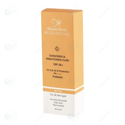 دریم رز فلوئید ضدافتاب ضدلک SPF 50 بدون رنگ 40میل