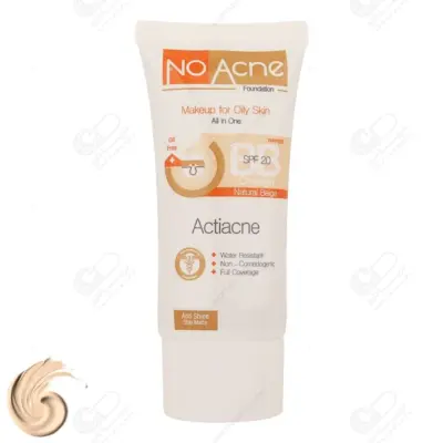 نوآکنه BB کرم پودر پوست های چرب و جوشدار بژ طبیعی SPF20