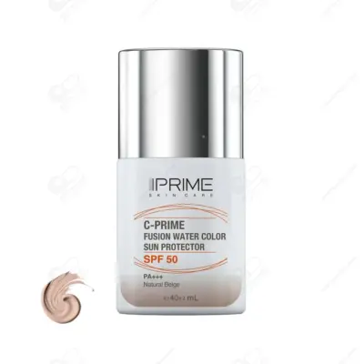 پرایم ضدآفتاب فلوئید SPF50 حاوی ویتامین ث بژ طبیعی