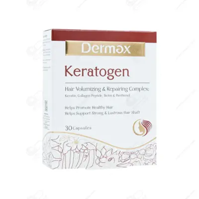 کراتوژن درمکس کپسول 30 عددی- افزایش ضخامت،استحکام، شفافیت، سلامت مو