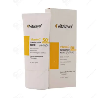 ویتالایر فلوئید ضد آفتاب بیرنگ ویتامین سی SPF50