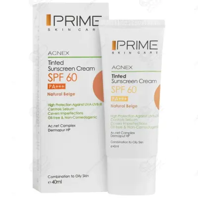 پرایم ضدآفتاب SPF60 بژ طبیعی ۴۰م