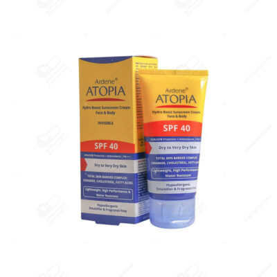 آردن آتوپیا – کرم ضدآفتاب SPF40 مرطوب‌کننده (پوست خشک و خیلی خشک)